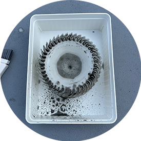 부품 전체 약품 도포 및 불림