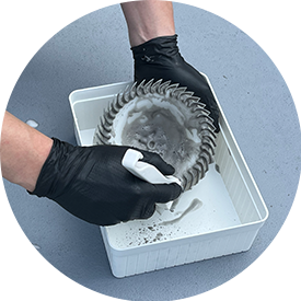 블로우 팬 세척