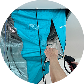 고압 스팀 & 물 세척